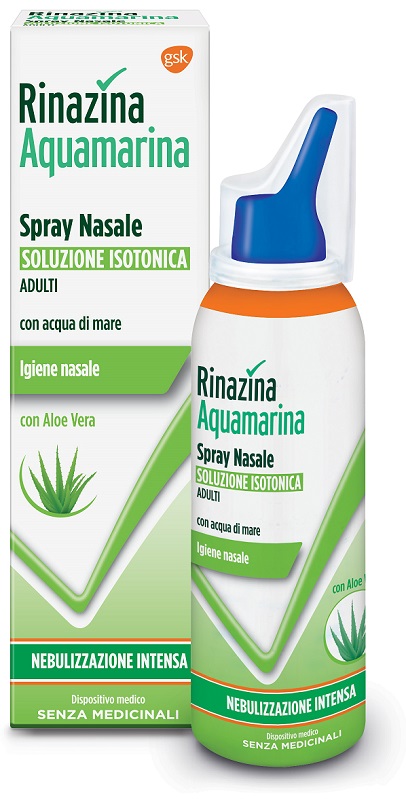 RINAZINA AQUAMARINA ISOTONICA ALOE SPRAY NEBULIZZAZIONE INTENSA 100 ML - Farmadott.it