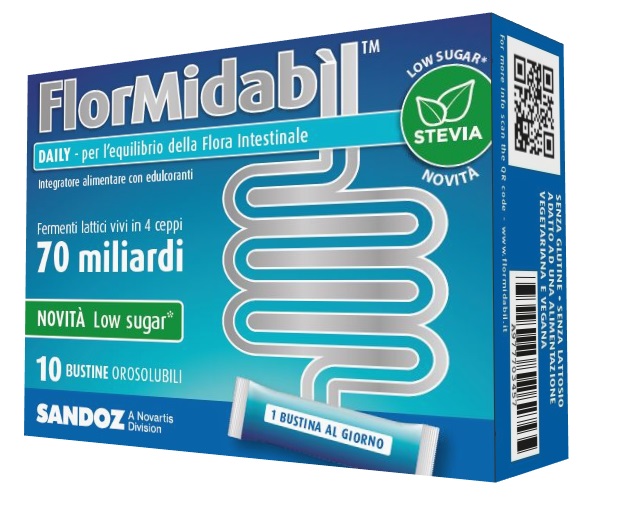 FLORMIDABIL DAILY 10 BUSTINE CON STEVIA - Farmadott.it