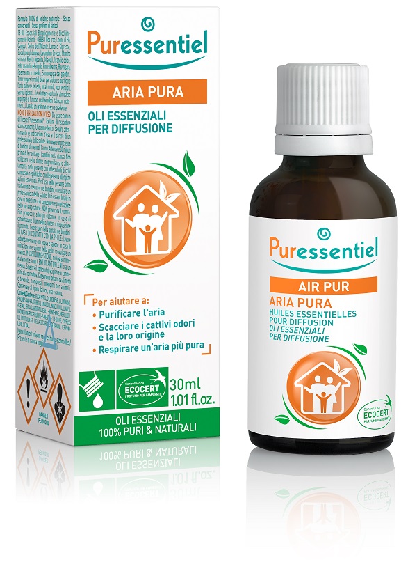 PURESSENTIEL MISCELA PER DIFFUSIONE ARIA PURA CERTIFICATA ECOCERT 30 ML - Farmadott.it