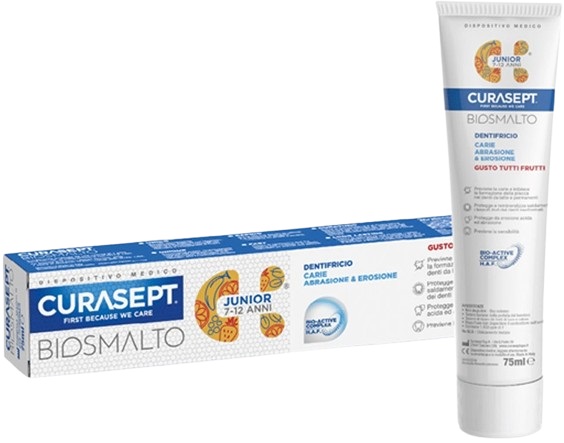 CURASEPT BIOSMALTO DENTIFRICIO JUNIOR 75 ML - Farmadott.it