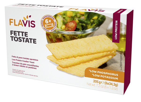 FLAVIS FETTE TOSTATE APROTEICHE 6 PORZIONI DA 34,3 G - Farmadott.it