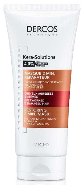 DERCOS TECHNIQUE KERASOL MASCHERA RIPARATRICE 2 MIN 200 ML - Farmadott.it