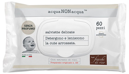 FIOCCHI DI RISO ACQUA NON ACQUA SENZA PROFUMO 60 SALVIETTE - Farmadott.it
