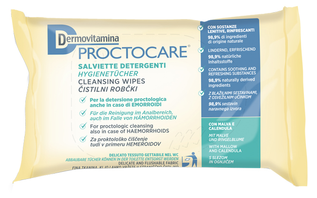 DERMOVITAMINA PROCTOCARE SALVIETTE DETERGENTI 15 PEZZI - Farmadott.it