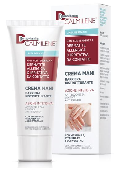 DERMOVITAMINA CALMILENE CREMA MANI BARRIERA RISTRUTTURANTE AZIONE INTENSIVA PER DERMATITE ALLERGICA O IRRITATIVA DA CONTATTO 75 ML - Farmadott.it