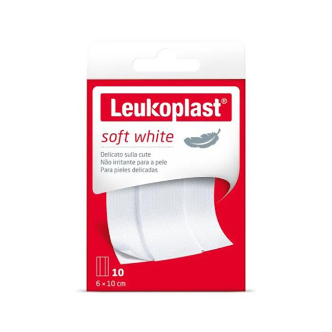 LEUKOPLAST SOFT WHITE 100 X 6 CM 10 PEZZI - Farmadott.it