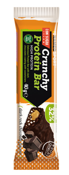 CRUNCHY PROTEINBAR DARK ROCK CHOCOLATE BARRETTA 40 G - Farmadott.it