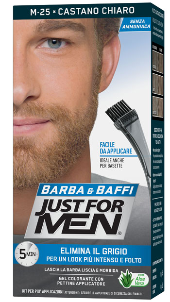 JUST FOR MEN BARBA & BAFFI M25 CASTANO CHIARO 51 G - Farmadott.it