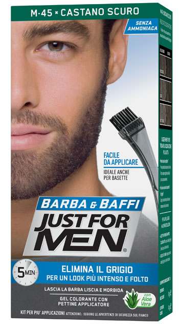 JUST FOR MEN BARBA & BAFFI M45 CASTANO SCURO 51 G - Farmadott.it