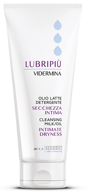 VIDERMINA LUBRIPIU' OLIO LATTE DETERGENTE SECCHEZZA INTIMA 200 ML - Farmadott.it