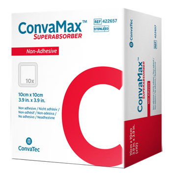 MEDICAZIONE AVANZATA CONVAMAX SUPERABSORBER NON-ADHESIVE 15X15 CM 10 PEZZI - Farmadott.it