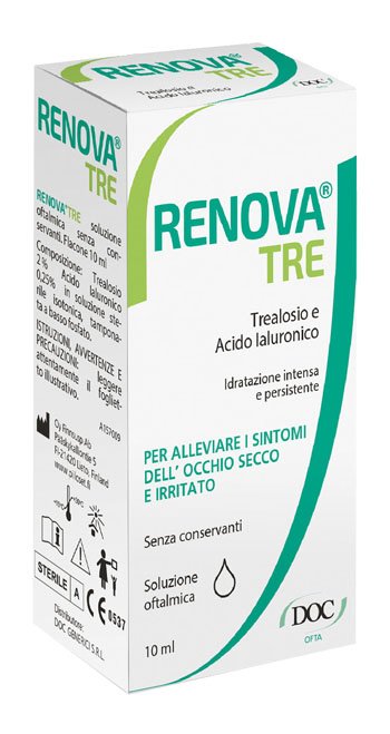 RENOVA TRE COLLIRIO A BASE DI TREALOSIO E ACIDO IALURONICO 10 ML SENZA CONSERVANTI - Farmadott.it