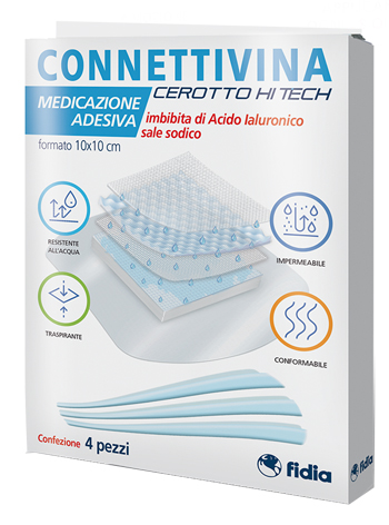 CEROTTO CONNETTIVINA HITECH 10 X 10 CM 4 PEZZI - Farmadott.it