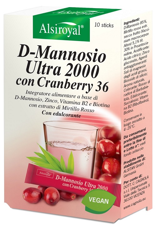 D MANNOSIO ULTRA 2000 CRANBERRY 10 STICK - Farmadott.it