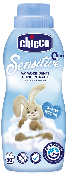 CHICCO SENSITIVE 0M+ AMMORBIDENTE CONCENTRATO SWEET TALCUM 750 ML - Farmadott.it