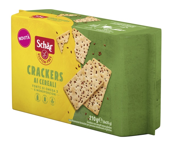 SCHAR CRACKERS CEREALI SENZA LATTOSIO 6 MONOPORZIONI DA 35 G - Farmadott.it