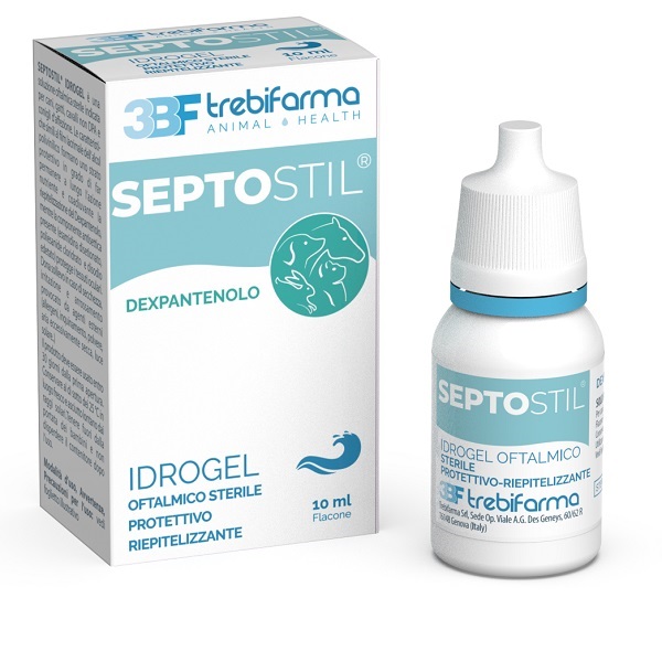 SEPTOSTIL SOLUZIONE OFTALMICA IDRATANTE EPITELIO PROTETTIVA LENITIVA LUBRIFICANTE PER CANI E GATTI 10 ML - Farmadott.it