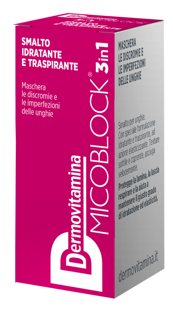 DERMOVITAMINA MICOBLOCK 3 IN 1 SMALTO IDRATANTE E TRASPIRANTE FUCSIA 5 ML - Farmadott.it