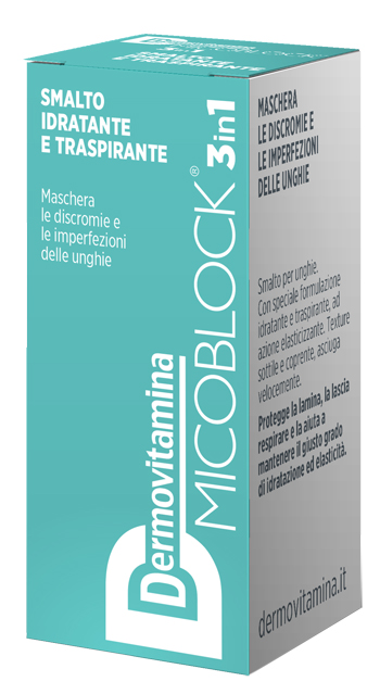 DERMOVITAMINA MICOBLOCK 3 IN 1 SMALTO IDRATANTE E TRASPIRANTE TURCHESE 5 ML - Farmadott.it