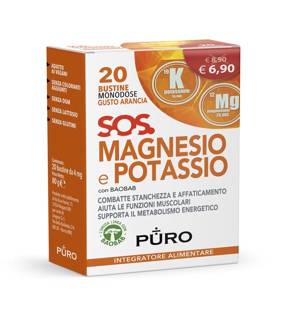 PURO MAGNESIO POTASSIO E BAOBAB 20 BUSTINE 4 G - Farmadott.it