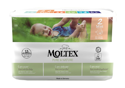 PANNOLINI MOLTEX PURE & NATURE MINI 3-6 KG TAGLIA 2 38 PEZZI - Farmadott.it