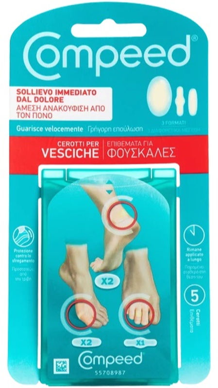 COMPEED CEROTTI PER VESCICHE MISTO 5 PEZZI - Farmadott.it