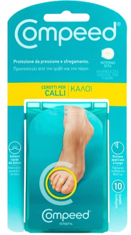COMPEED CEROTTI PER CALLI INTERNO DITA 10 PEZZI - Farmadott.it