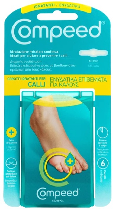 COMPEED CEROTTI PER CALLI IDRATANTI 6 PEZZI - Farmadott.it