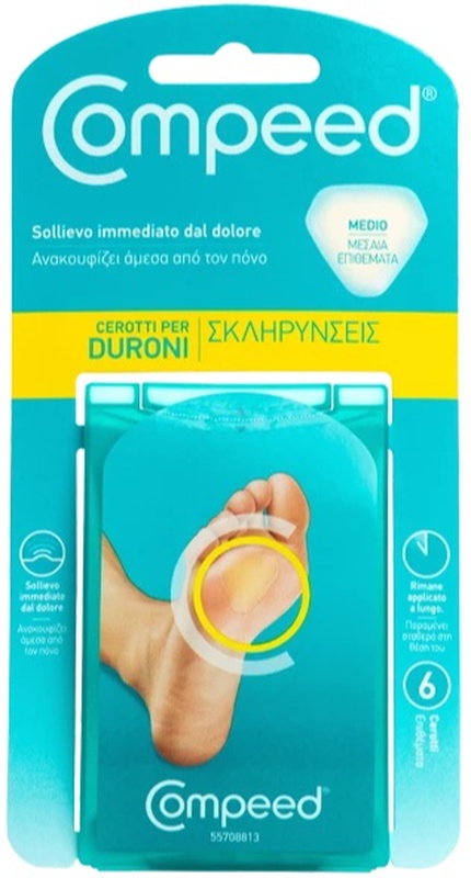 COMPEED CEROTTI PER DURONI MEDIO 6 PEZZI - Farmadott.it