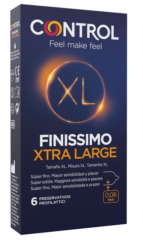 CONTROL FINISSIMO XTRA LARGE 6 PEZZI - Farmadott.it