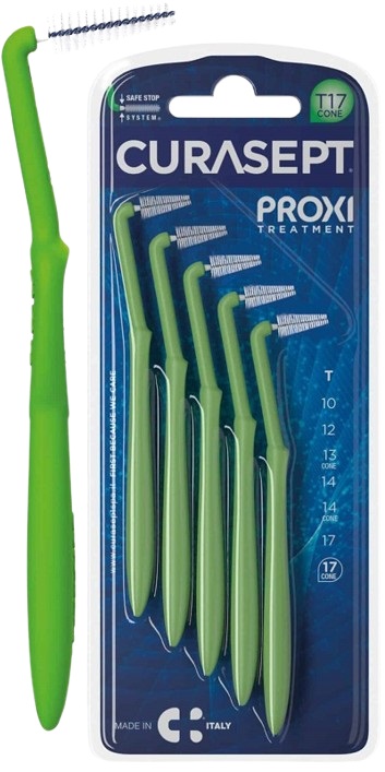 CURASEPT PROXI ANGLE P09 VERDE CHIARO/LIGHT GREEN 5 PEZZI - Farmadott.it