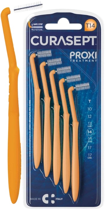 CURASEPT PROXI ANGLE T14 ARANCIO/ORANGE 5 PEZZI - Farmadott.it