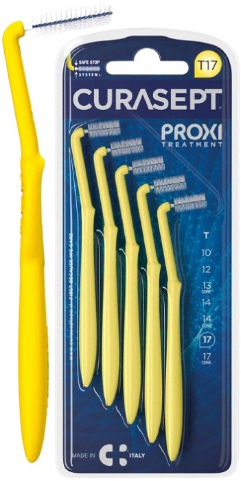 CURASEPT PROXI ANGLE T17 GIALLO/YELLOW 5 PEZZI - Farmadott.it