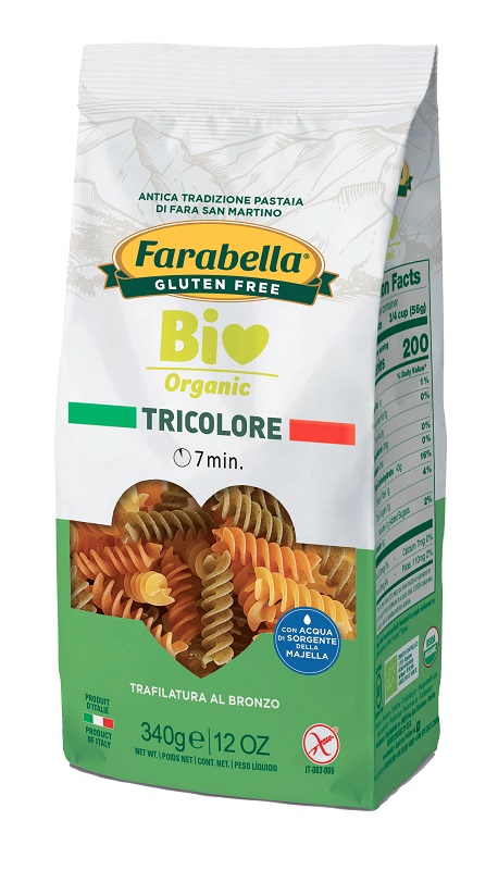 FARABELLA BIO FUSILLI TRICOLORE 340 G - Farmadott.it