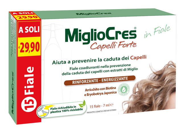 MIGLIOCRES FORTE 15 FIALE TRATTAMENTO DERMOCOSMETICO - Farmadott.it