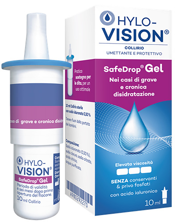 HYLOVISION SAFE DROP GEL 0,3% COLLIRIO UMETTANTE E PROTETTIVO 10 ML - Farmadott.it