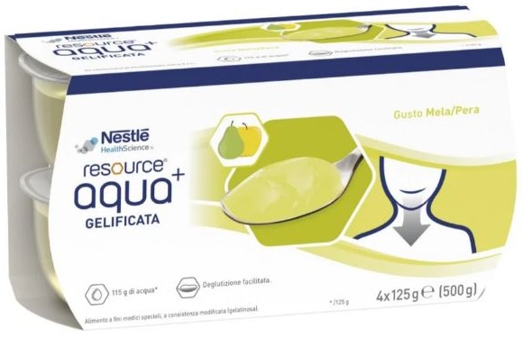 RESOURCE AQUA ACQUA GELIFICATA+APPLEPEAR CUP 6 4X125 G - Farmadott.it