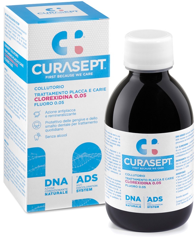 CURASEPT COLLUTORIO 0,05 ADS + DNA 200 ML - Farmadott.it