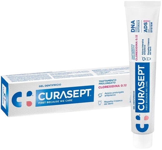CURASEPT DENTIFRICIO 0,12 75 ML ADS+DNA - Farmadott.it