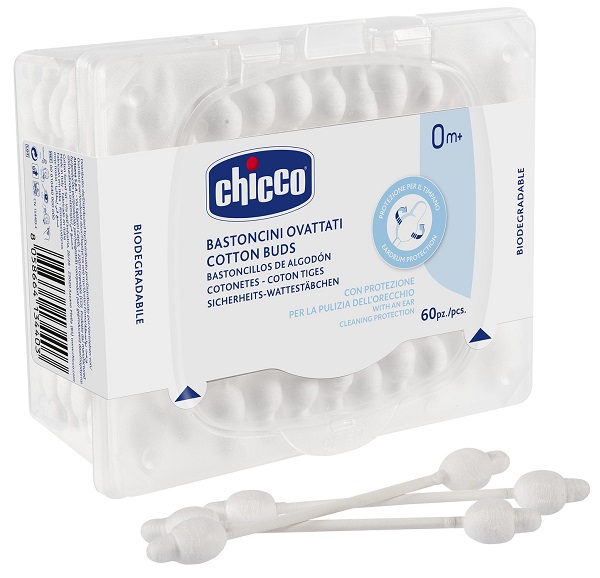 CHICCO BASTONCINI COTONATI 60 PEZZI - Farmadott.it