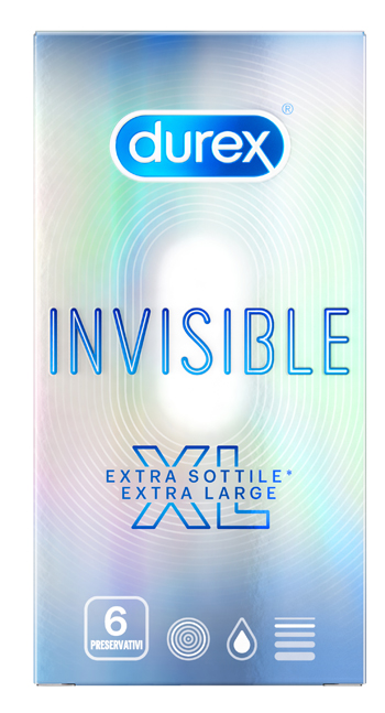 PROFILATTICO DUREX INVISIBLE XL 6 PEZZI - Farmadott.it