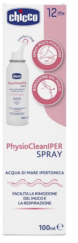 CHICCO PHYSIOCLEAN SOLUZIONE IPERTONICA SPRAY 100 ML - Farmadott.it
