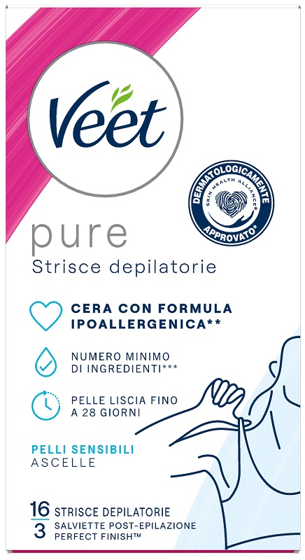 VEET STRISCE ASCELLE IPOALLERGENICHE 16 PEZZI - Farmadott.it