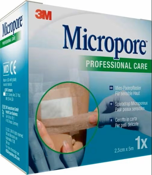 CEROTTO IN CARTA MICROPORE SURGICAL TAPE TAN M5X25MM - Farmadott.it