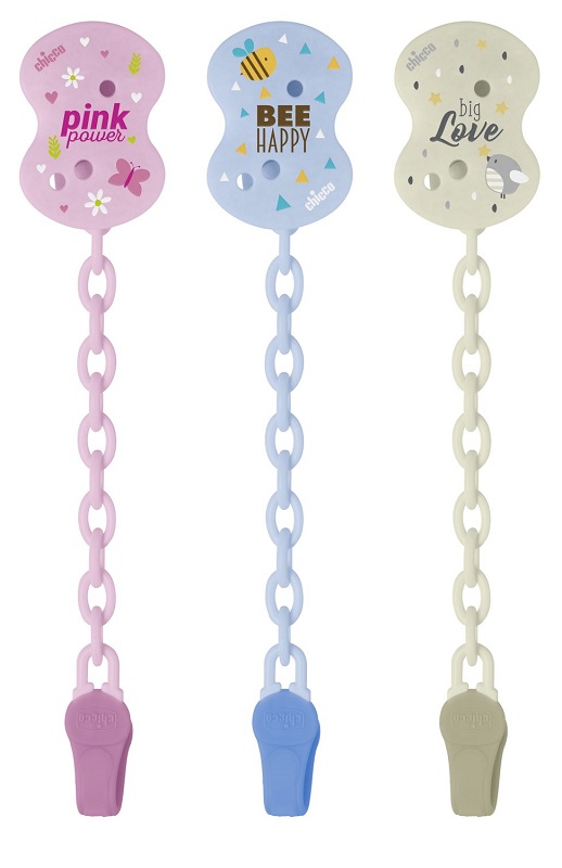 CHICCO CLIP CON CATENELLA MIXED COLORS NEW 2020 - Farmadott.it