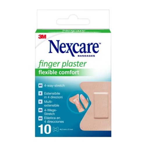 CEROTTO PREPARATO NEXCARE FINGER PLASTERS NFP001W 44,5X51 MM - Farmadott.it