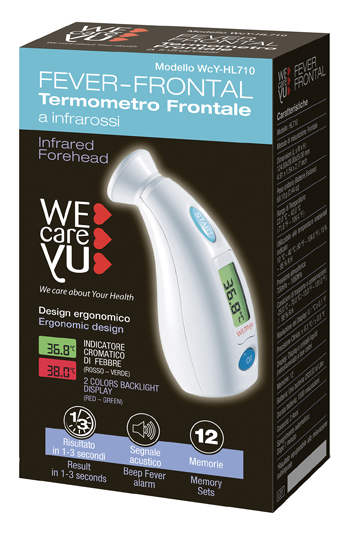 TERMOMETRO FRONTALE WECAREYU FEVER FRONTAL 1 PEZZO - Farmadott.it