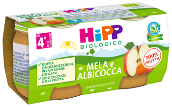 HIPP BIO OMOGENEIZZATO ALBICOCCA/MELA 2X80 G - Farmadott.it