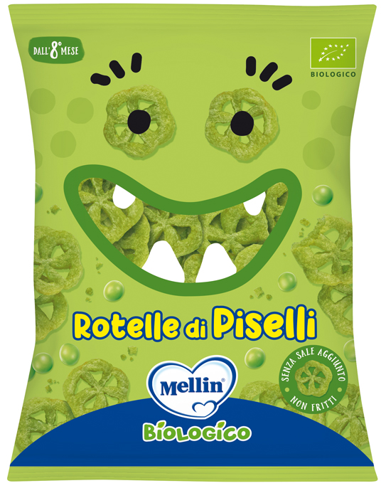 MELLIN SNACK BIO ROTELLE PISELLI 20 G - Farmadott.it