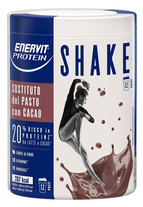 ENERVIT PROTEIN SHAKE CACAO 12 PASTI - Farmadott.it
